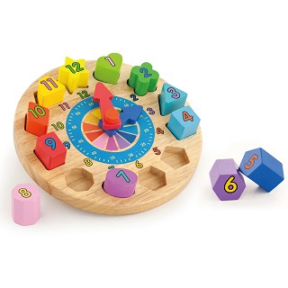 Shape sorting puzzle - clock